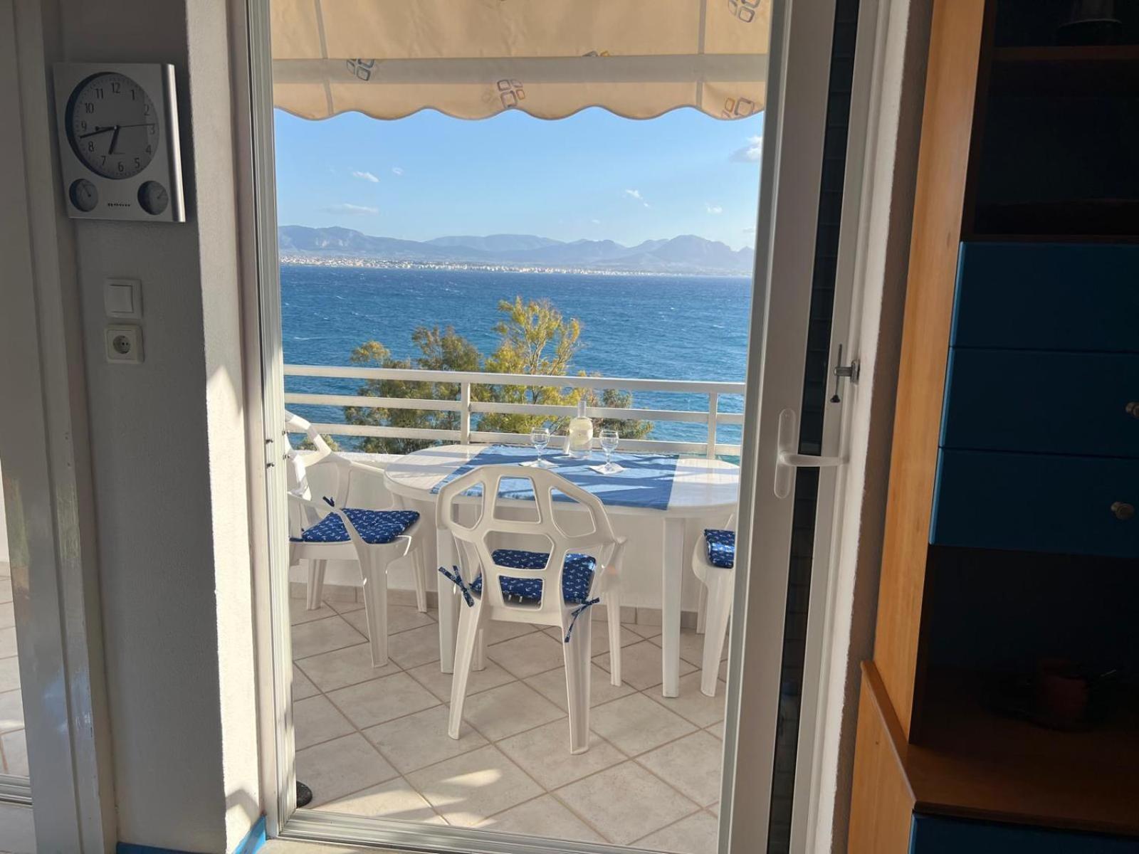 Atlas Apartment With Private Beach And Seaview Blue ルートラキ エクステリア 写真