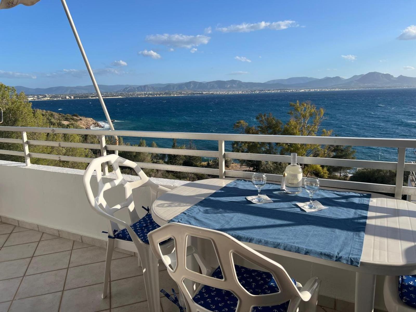 Atlas Apartment With Private Beach And Seaview Blue ルートラキ エクステリア 写真